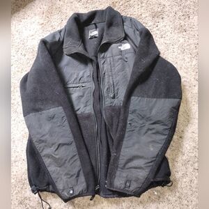 North Face Polartec jacket Black XL Multi Pocket Breathable Zipper Sleeves